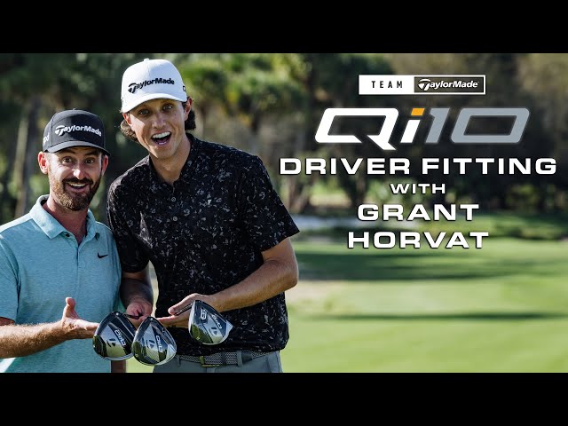 Grant Horvat Gets Fit For Qi10 Driver (Testing All Three Models) | TaylorMade Golf