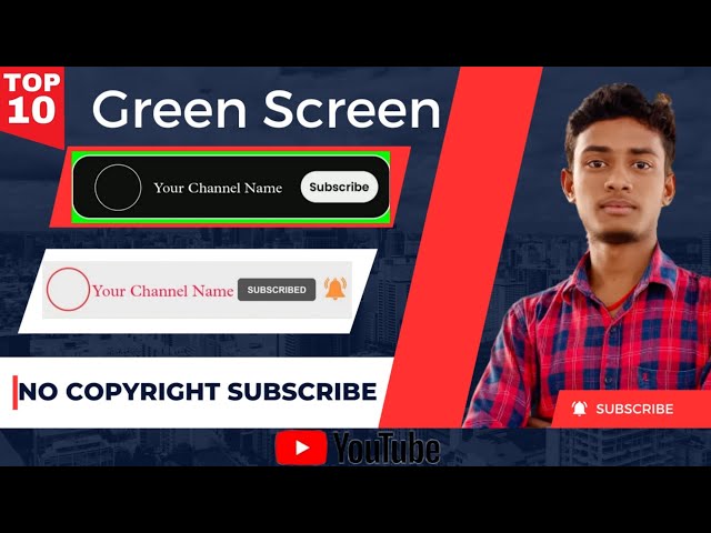 No copyright Green screen subscribe | Green screen || Subscribe Button | #video #greenscreen