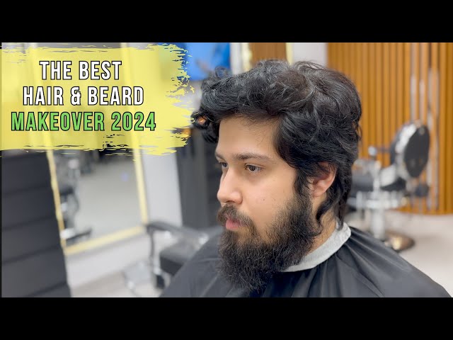 The Best Men's HAIR and BEARD Makeover 2024 - Best Barber in Dubai - JASON MAKKI ☆ USA UAE