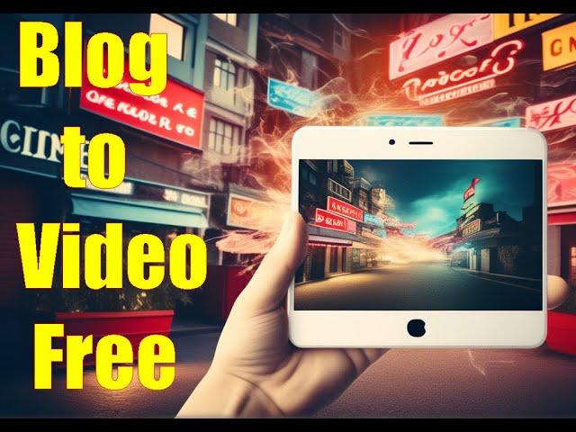 Turn Blog posts to videos online for free