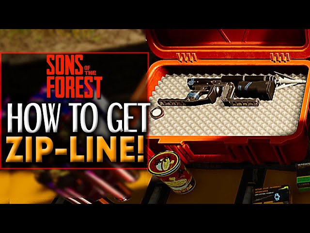Sons Of The Forest ZIPLINE LOCATION - How To get The Zipline in Sons Of The Forest
