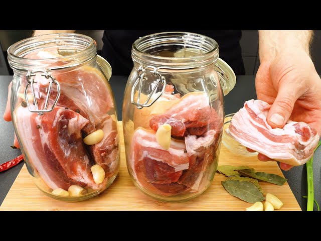 I've never made such delicious salted bacon in a jar. Secret Recipe.