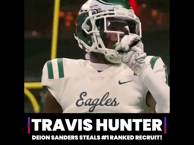 Deion Sanders Flips #1 Recruit Travis Hunter From FSU to JSU! - #Shorts