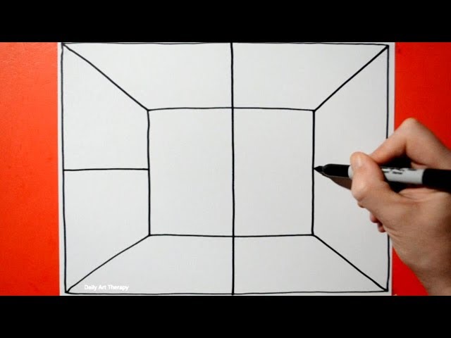 Daily Line Illusion #94 / Awesome 3D Spiral Drawing / Art Therapy