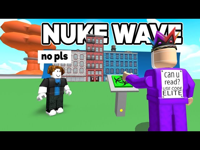 1,000 ft Tsunami Wave in Roblox with a NUKE!