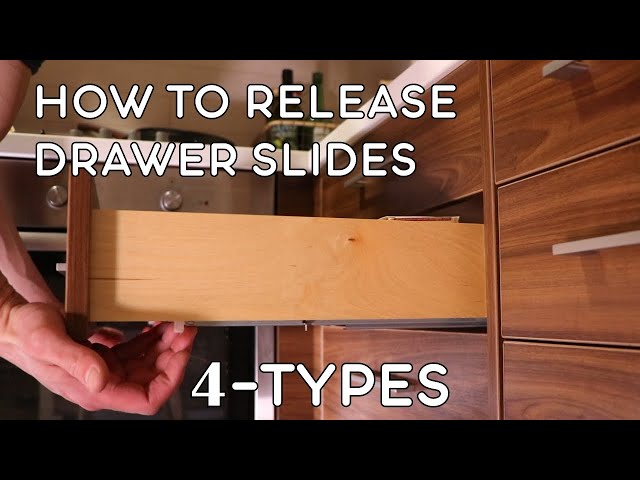 How To Release Drawer Slides | 4 Types