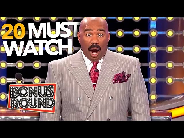 20 Must Watch Steve Harvey FUNNY Family Feud Answers & Moments