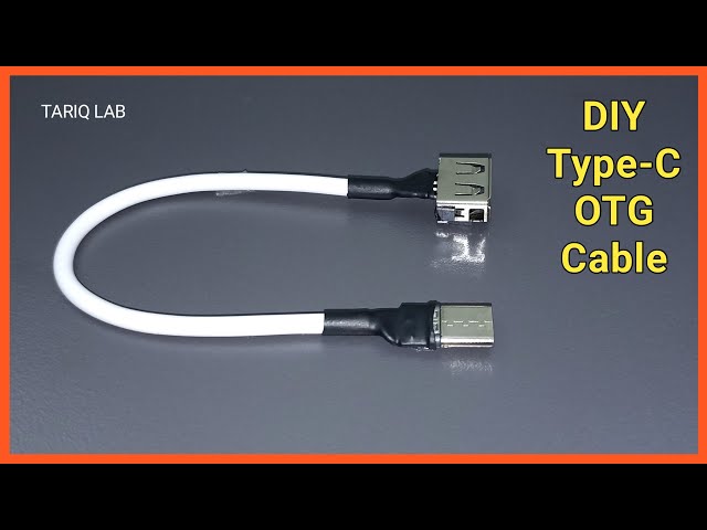 How to make a type c otg cable at home