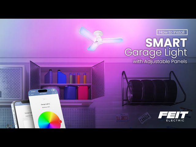 How to Install the Smart RGB Garage Light with Adjustable Panels