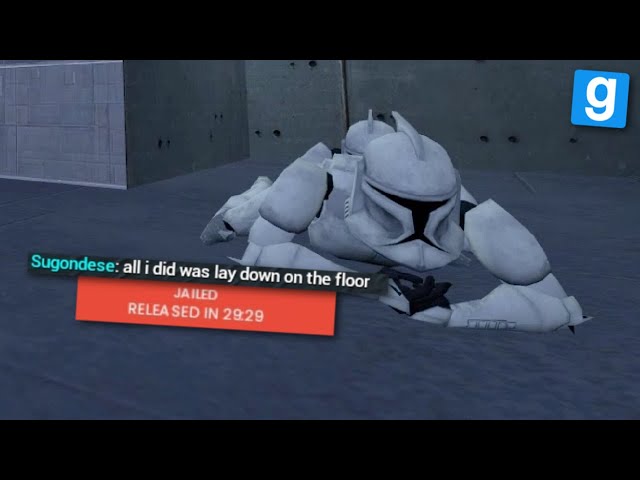 We Got Jailed For Laying On The Floor In Gmod Star Wars RP