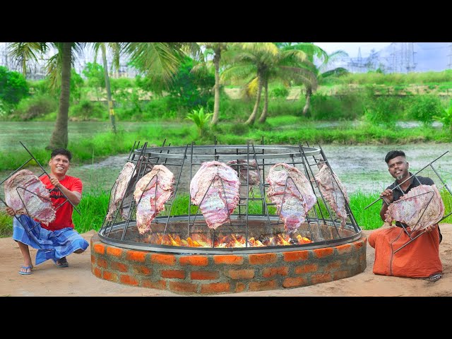 BEEF RIBS BBQ | Juicy Beef Ribs Barbeque | Cooking In Village