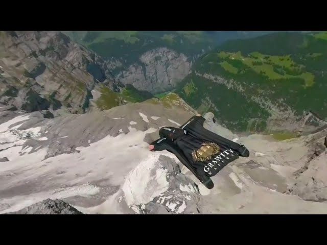 Epic Wingsuit Jump Over Mountain Glacier | Metaquest VR