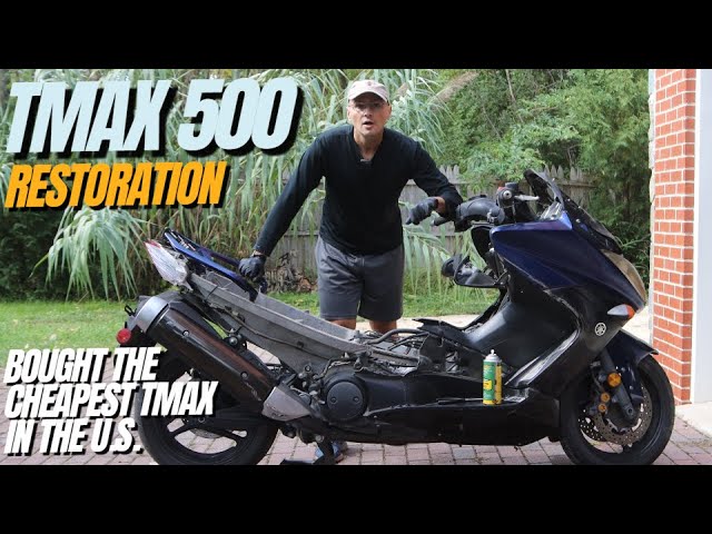 Reviving a Forgotten Beast: Transforming a Neglected Yamaha Tmax Into a Two-Wheeled Masterpiece!