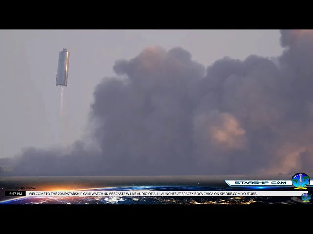 SpaceX Starship SN5 prototype takes first hop - Test-flight video