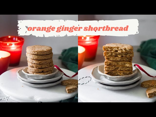 Ginger Orange Shortbread Cookies | Easy Dessert Recipes