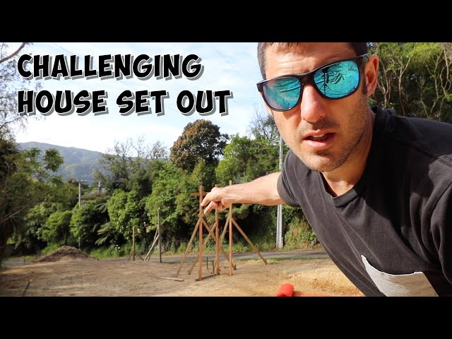 How to  "set out" a complicated house - my hardest one yet !!!