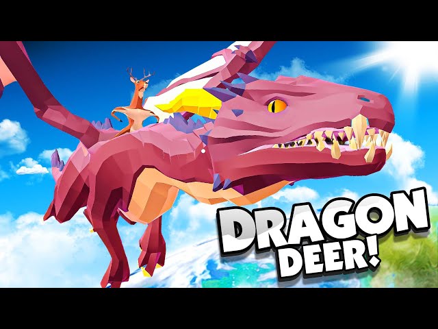 Destroying the City With A DRAGON In Deeeer Simulator Gameplay