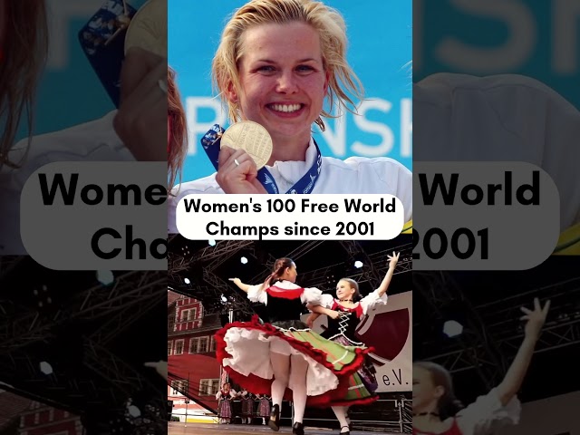 Every Women's 100m Freestyle World Champion since 2001 | #sports #swimming #aquadoha2024