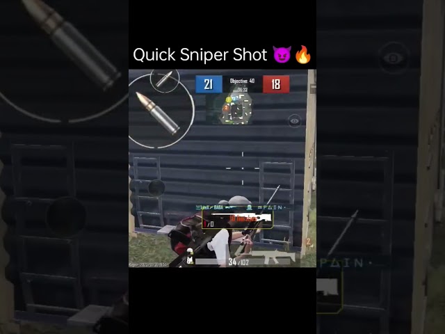 Quick Sniper Shot 😈🔥