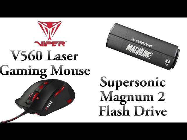 Patriot Viper V560 Gaming Mouse & Magnum 2 USB Flash Drive