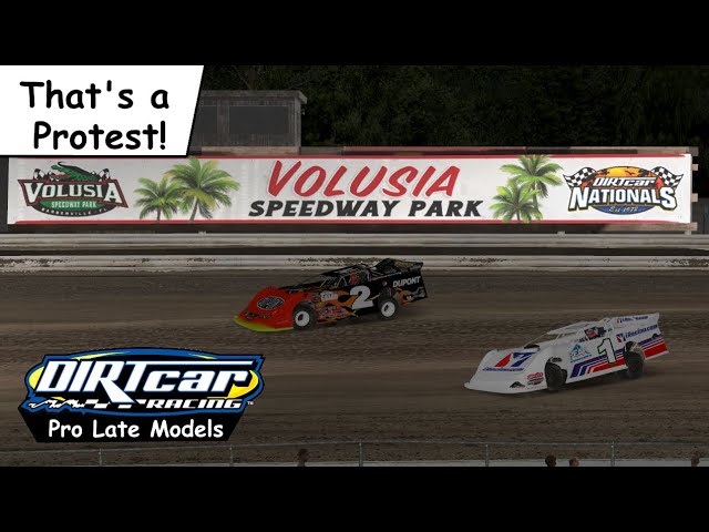 iRacing - Dirt Pro Late Models - Volusia - That a Protest!