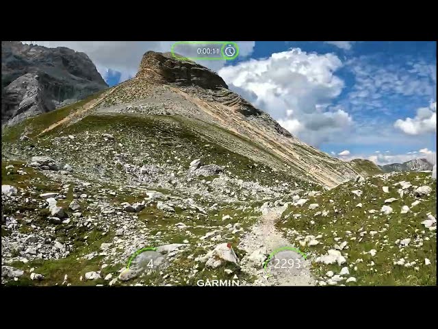 Virtual Treadmill exercise Dolomites Piccola Croda Rossa Walk Garmin 4K Video