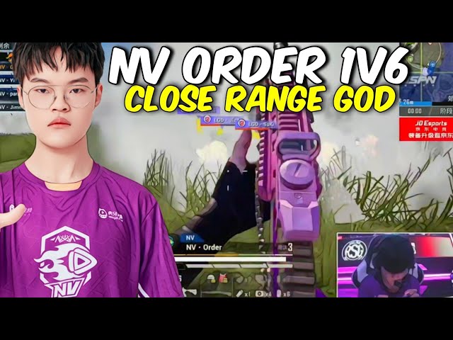 NOVA ORDER Pubg Mobile Close Range God 1V6 in Toughest Tournament of the World | PEL 2021 S2