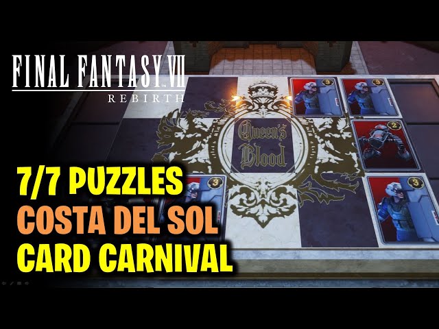 Costa del Sol Card Carnival - All Card Puzzles in Chapter 6 | Final Fantasy 7 Rebirth