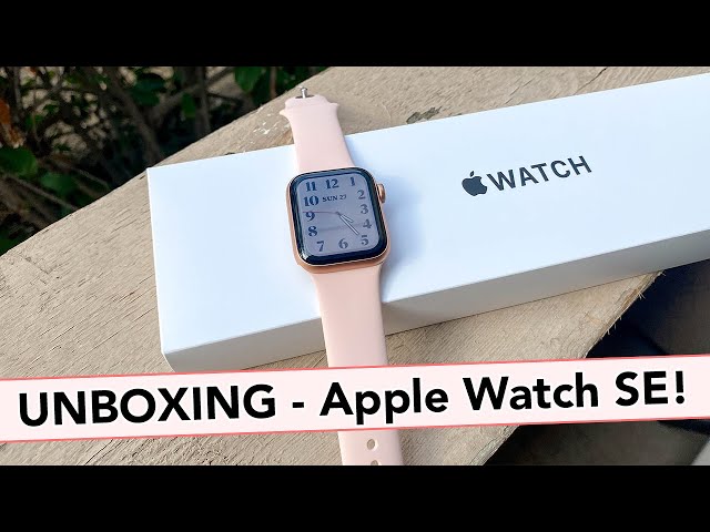 Unboxing the new Apple Watch SE in Gold!