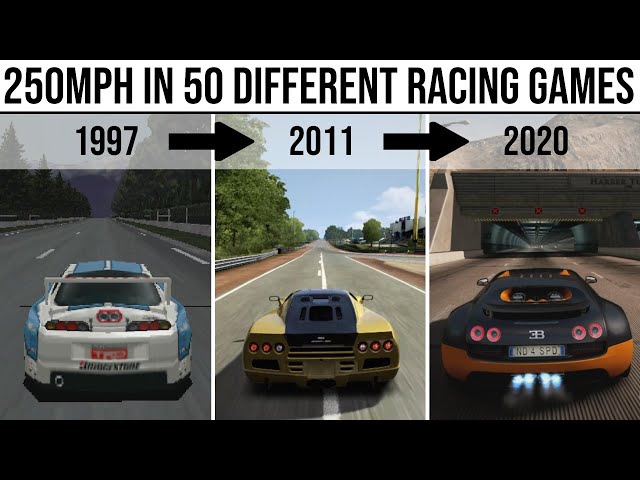 This is what 250MPH / 400KPH looks like in 50 DIFFERENT RACING GAMES!!! 1997 - 2021 (4K)