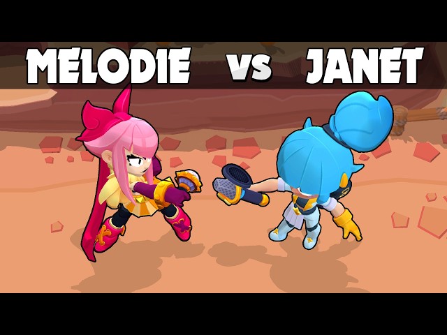 MELODIE vs JANET 🎵  Brawl Stars