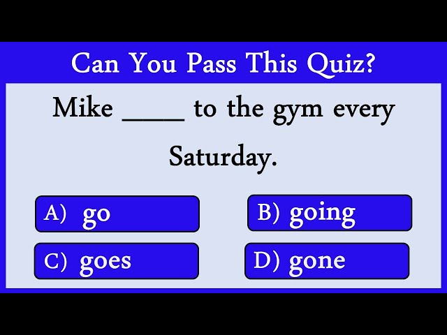 Simple Present Tense Quiz 5: Can You Score 10/10?
