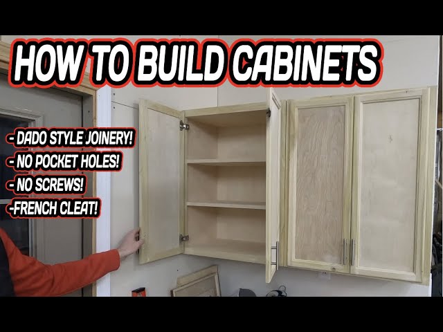 How to Build Cabinets || Dado Style Joinery || How to Woodworking