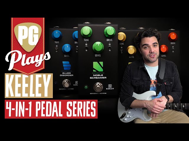Keeley 4-in-1 Pedal Series Demo of Blues Disorder, Angry Orange, Super Rodent & Noble Screamer