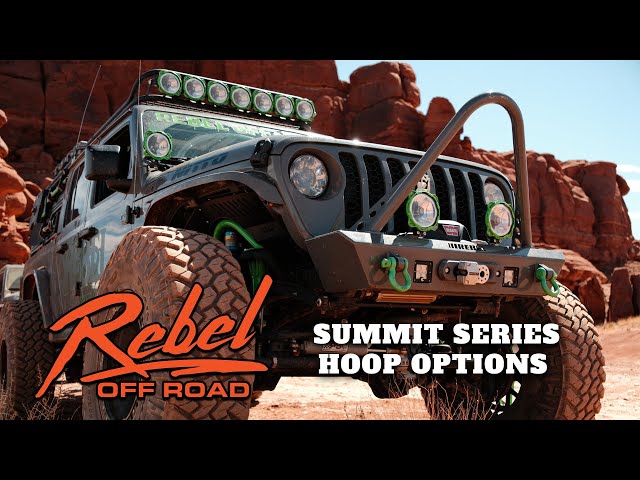 Jeep Wrangler JK/JL & Gladiator JT Summit Series Front Bumper Hoop - Rebel Off Road