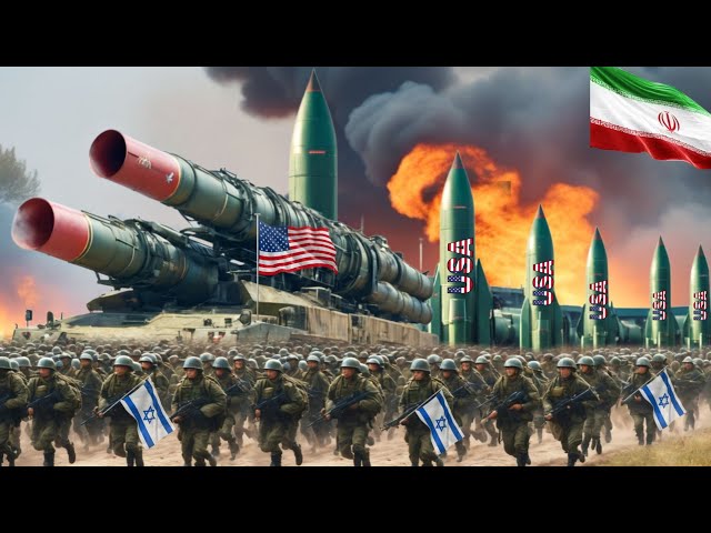 2 minutes ago! 750,000 US and Israeli nuclear rockets destroyed several cities in Iran