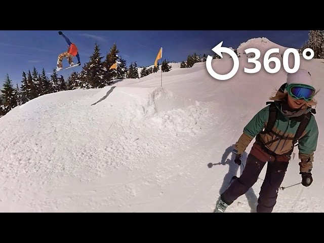 Mt  Hood Territory snow 360 video