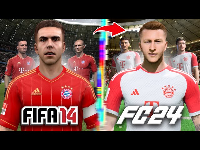 I Rebuild Bayern Munich From FIFA 14 to FC 24!