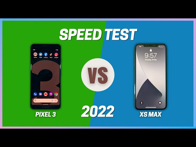 Google Pixel 3 vs iPhone XS Max | Android 12 vs iOS 15