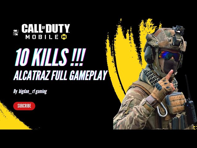 10 Kills in Call of Duty Mobile (CODM) Alcatraz full gameplay