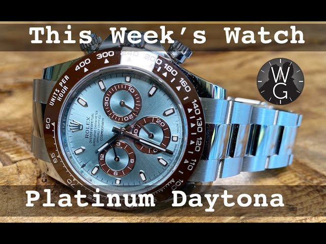 Rolex Platinum Daytona (ref 116506). This Week's Watch - | TheWatchGuys.tv