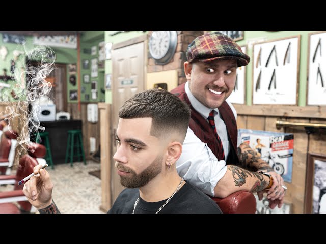 💈 ASMR BARBER - The Haircut of 2023 - FRENCH CROP - skin fade, beard, relaxation
