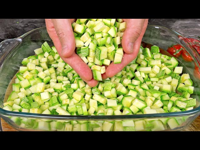 The most delicious zucchini recipe! Dinner in 10 minutes! Very simple 🔝