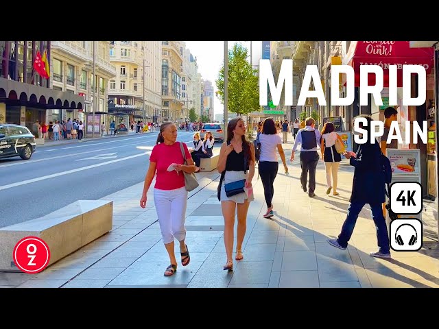 MADRID - Spain 🇪🇸 4K Walking Tour | Gran Vía, Puerta del Sol, Plaza Mayor