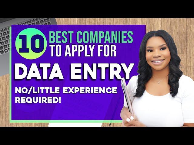 10 BEST Data Entry Work From Home Jobs! Up To $32 Per Hour! No Phone Required! (2023)