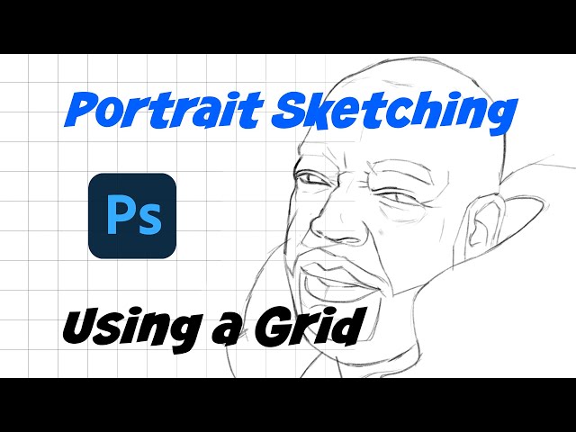 Portrait Sketching Using a Grid. Beginner Friendly. How to Draw.