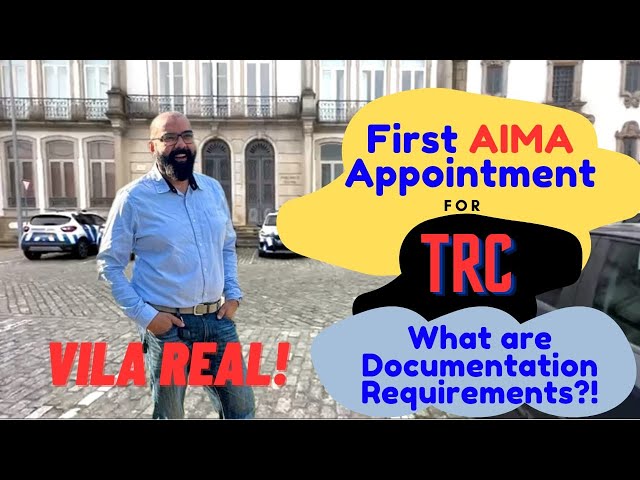 AIMA (SEF) APPOINTMENT VILA REAL - DOCUMENTS REQUIREMENT