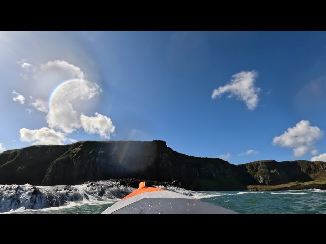 Paddling an Itiwit x500 on a section of exposed Irish coastline