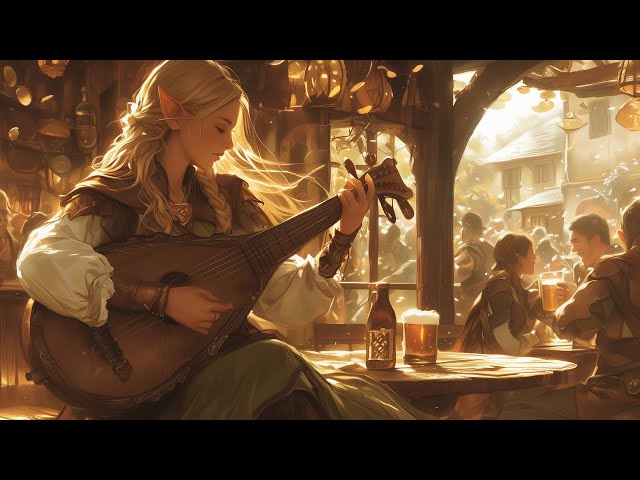Relaxing Medieval Music - Fantasy Bard/Tavern Ambience, Relaxing Celtic music, Sleep Folk Music