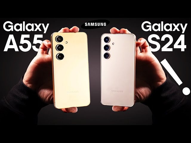 Samsung A55 vs Samsung  S24 | المقارنة المستحيلة والنتائج عكس التوقعات !😱🔥